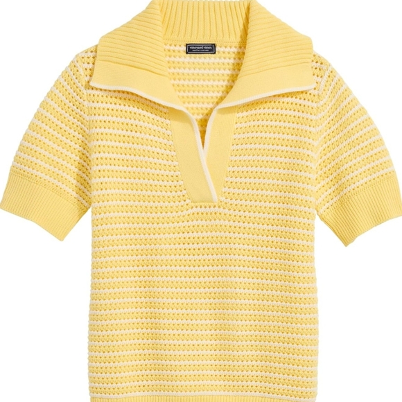 Vineyard Vines Tops - NWT Vineyard Vines Sunny Yellow Polo Sweater